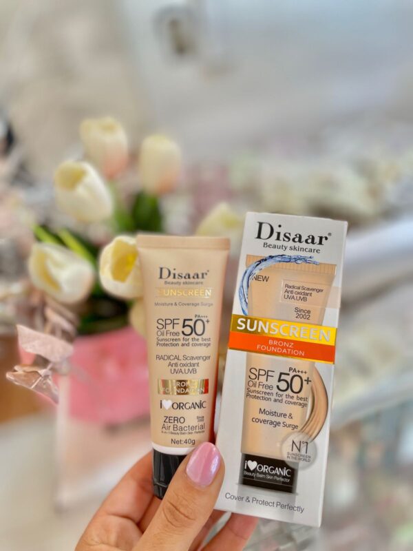 Protector solar factor 50 Con color Disaar ✨