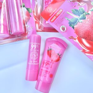 Kit crema para manos y labial hidratante 🍓