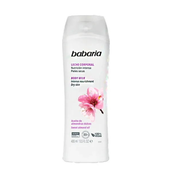 Leche corporal piel sensible almendras, Babaria