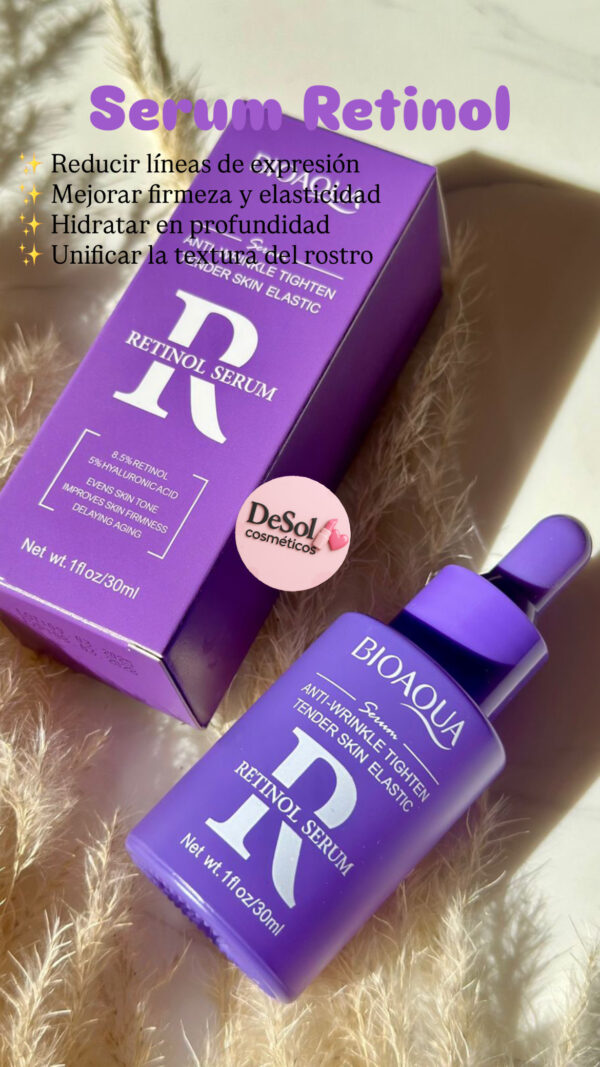 Serum facial BioaQua Retinol-Antiarrugas reafirmante