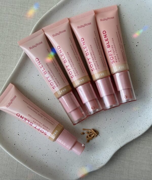Base Líquida Soft Blend Ruby Rose (Lanzamiento línea rosa) – Acabado matte y cobertura perfecta