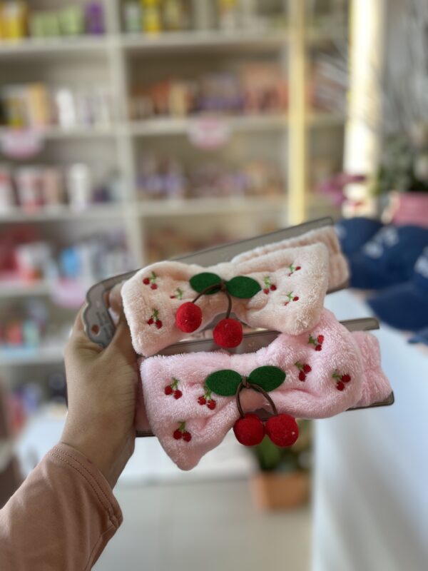 Vinchas para skin care de cereza 🍒