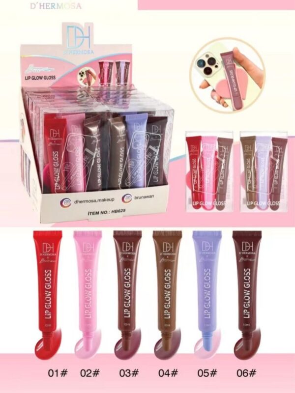 Lip Gloss con soporte para celular