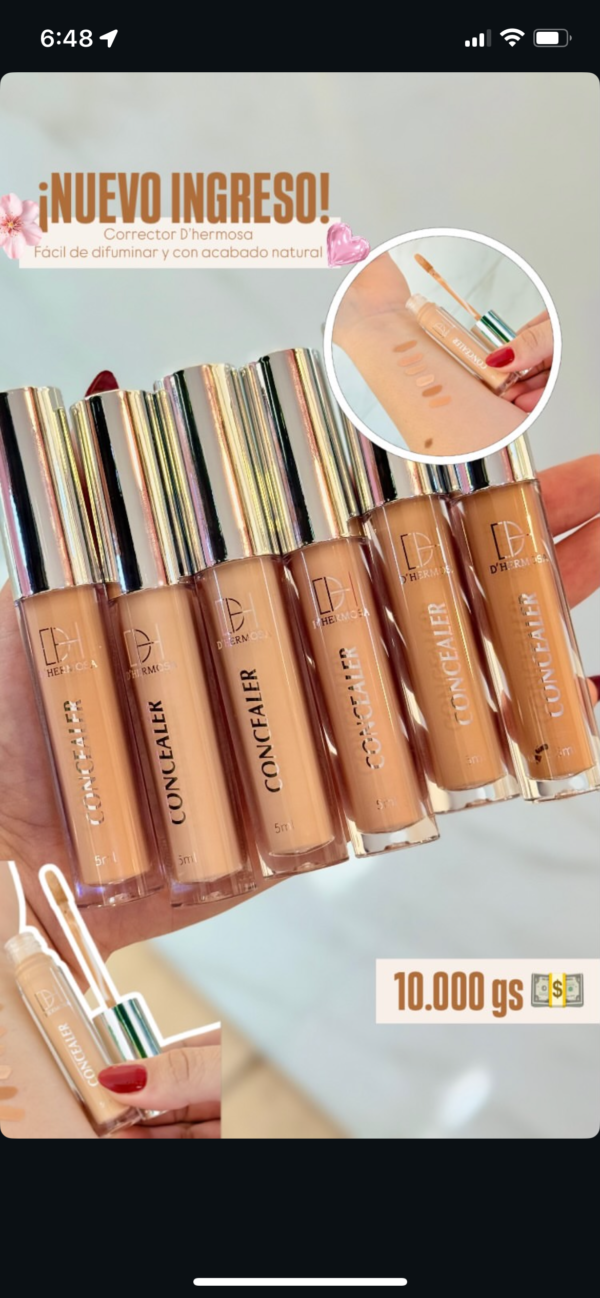 Corrector de ojeras D’hermosa ✨