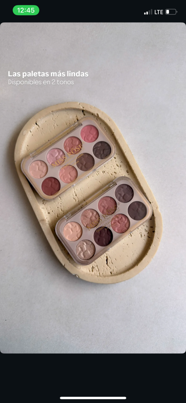 Paleta de sombras Miss rose