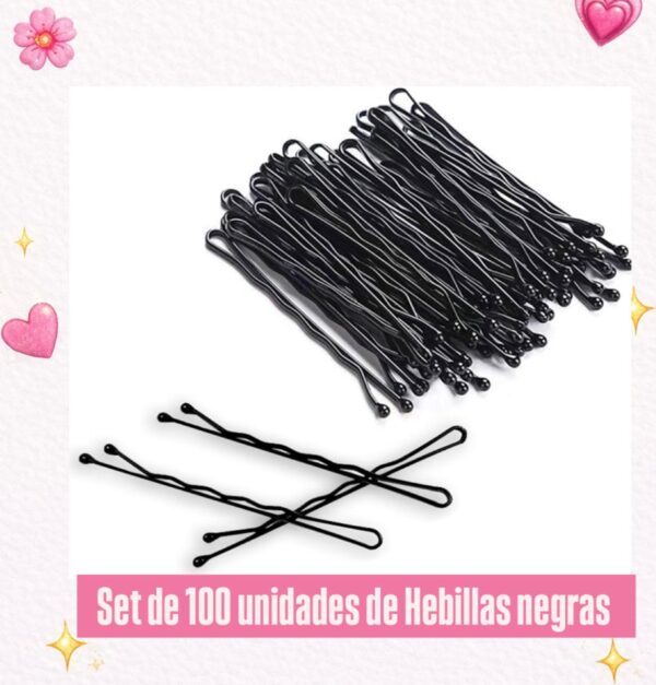 HEBILLAS NEGRAS PARA PEINADO